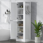 Freestanding Storage Cabinet with Hook