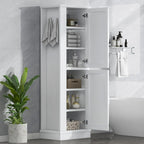 Freestanding Storage Cabinet with Hook