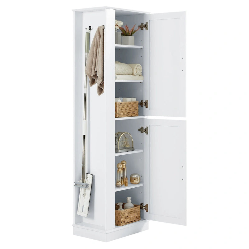 Freestanding Storage Cabinet with Hook