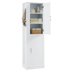 Freestanding Storage Cabinet with Hook