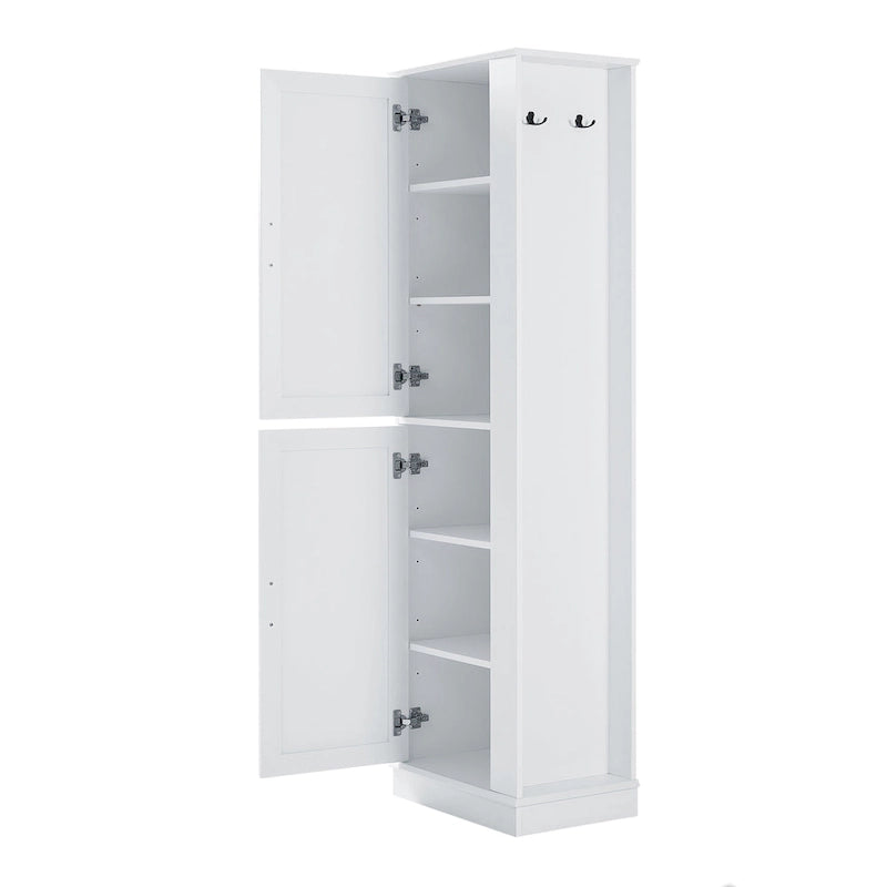 Freestanding Storage Cabinet with Hook