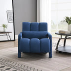 Modern Upholstered accent chair, Comfortable Linen Fabric with a pillow for Living room,bedroo,mLinen