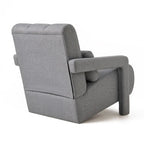 Modern Upholstered accent chair, Comfortable Linen Fabric with a pillow for Living room,bedroo,mLinen