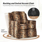 Stan Farmhouse Slipcover Rocking Swivel Chair by HULALA HOME