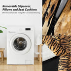 Stan Farmhouse Slipcover Rocking Swivel Chair by HULALA HOME