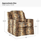 Stan Farmhouse Slipcover Rocking Swivel Chair by HULALA HOME