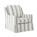 Stan Farmhouse Slipcover Rocking Swivel Chair by HULALA HOME