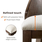 Furniture of America Liora Modern Dark Walnut Solid Wood Dining Chairs (Set of 2)