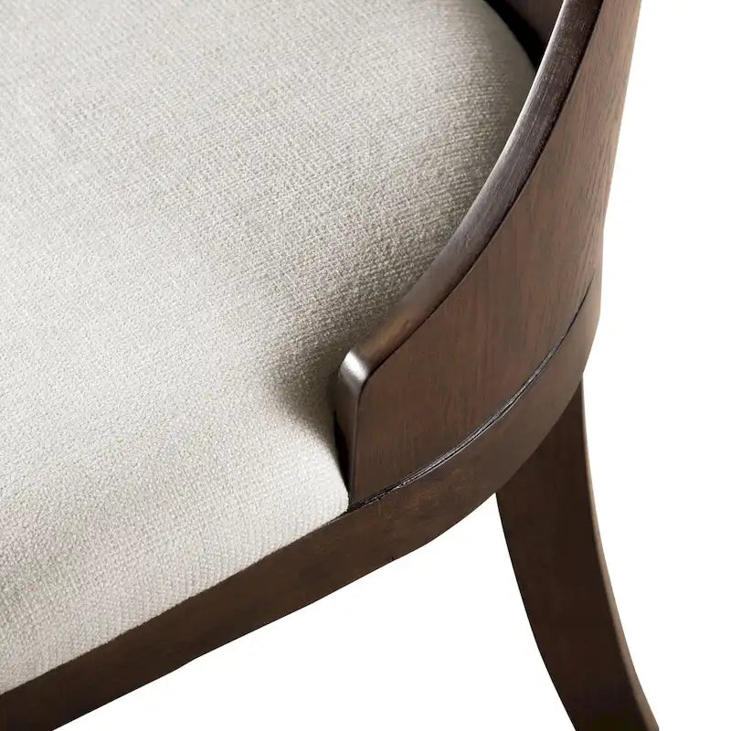 Furniture of America Liora Modern Dark Walnut Solid Wood Dining Chairs (Set of 2)