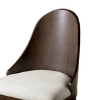 Furniture of America Liora Modern Dark Walnut Solid Wood Dining Chairs (Set of 2)