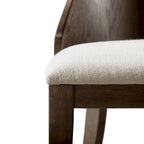 Furniture of America Liora Modern Dark Walnut Solid Wood Dining Chairs (Set of 2)