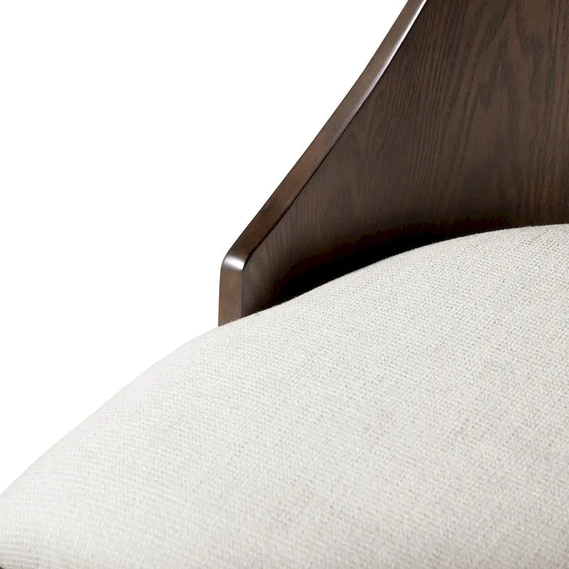 Furniture of America Liora Modern Dark Walnut Solid Wood Dining Chairs (Set of 2)