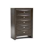 Furniture of America Brent Traditional 5-Drawer Solid Wood Chest